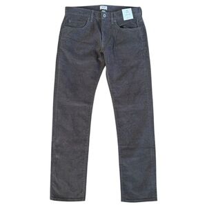 NWT J. Crew 484 Slim Fit Corduroy Pants Dusty Charcoal Men’s Size 30/30 $78MSRP